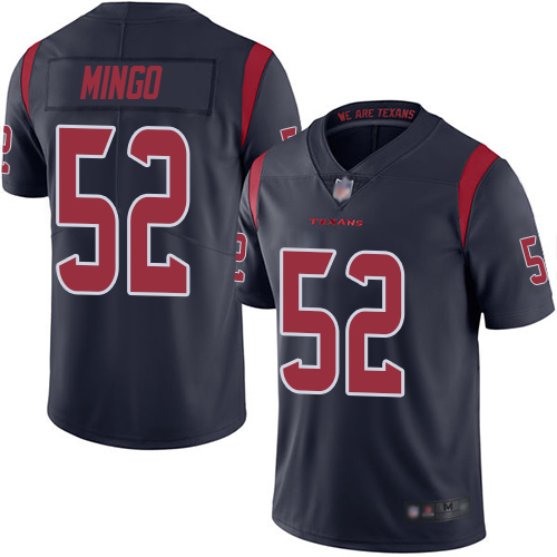 Houston Texans Limited Navy Blue Men Barkevious Mingo Jersey NFL Football #52 Rush Vapor Untouchable